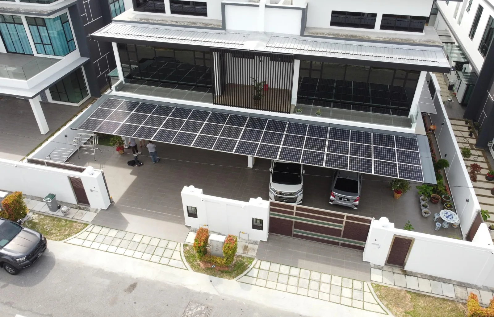 Solar photovoltaic installation at BIPV Pilot, Batu Pahat, Johor