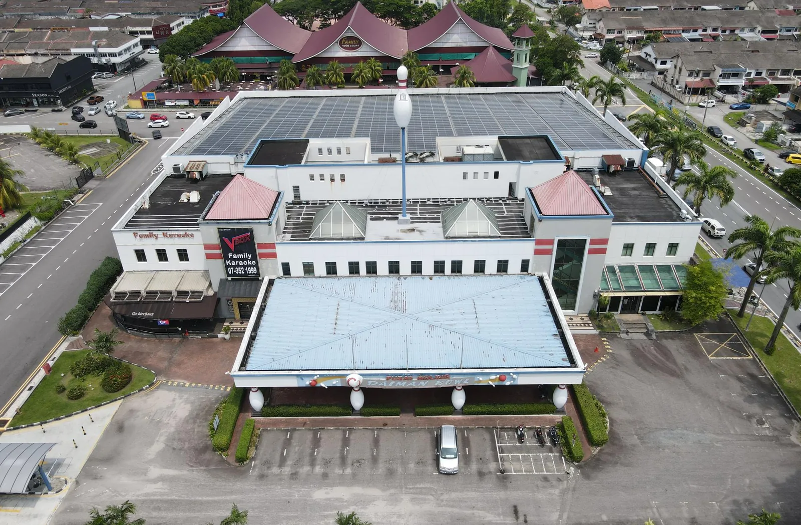 Solar photovoltaic installation at Daiman Bowling, Johor Bahru