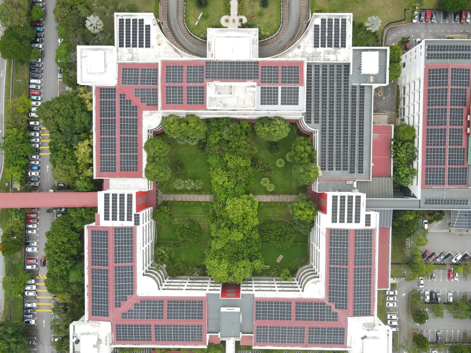 Solar photovoltaic installation at INTI International University, Nilai, N. Sembilan