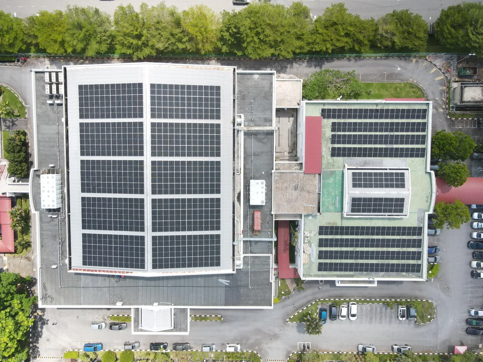 Solar photovoltaic installation at INTI International University, Nilai, N. Sembilan