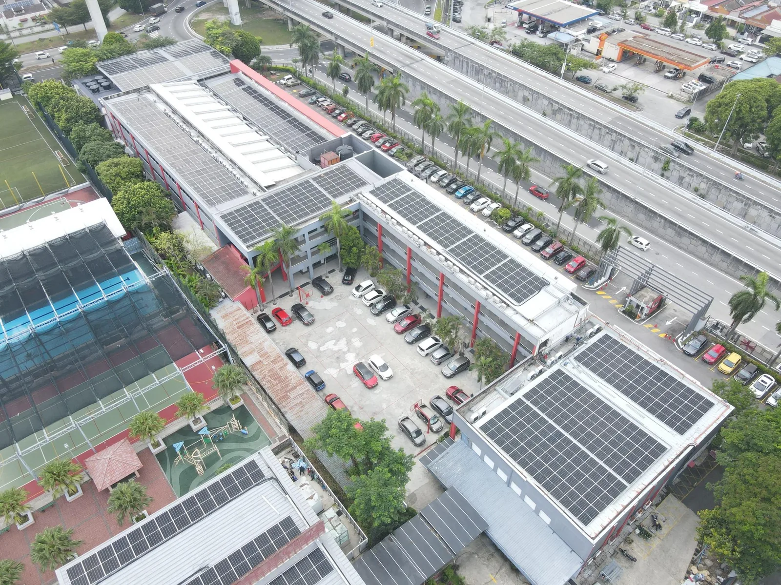 Solar photovoltaic installation at INTI International University, Subang, Selangor