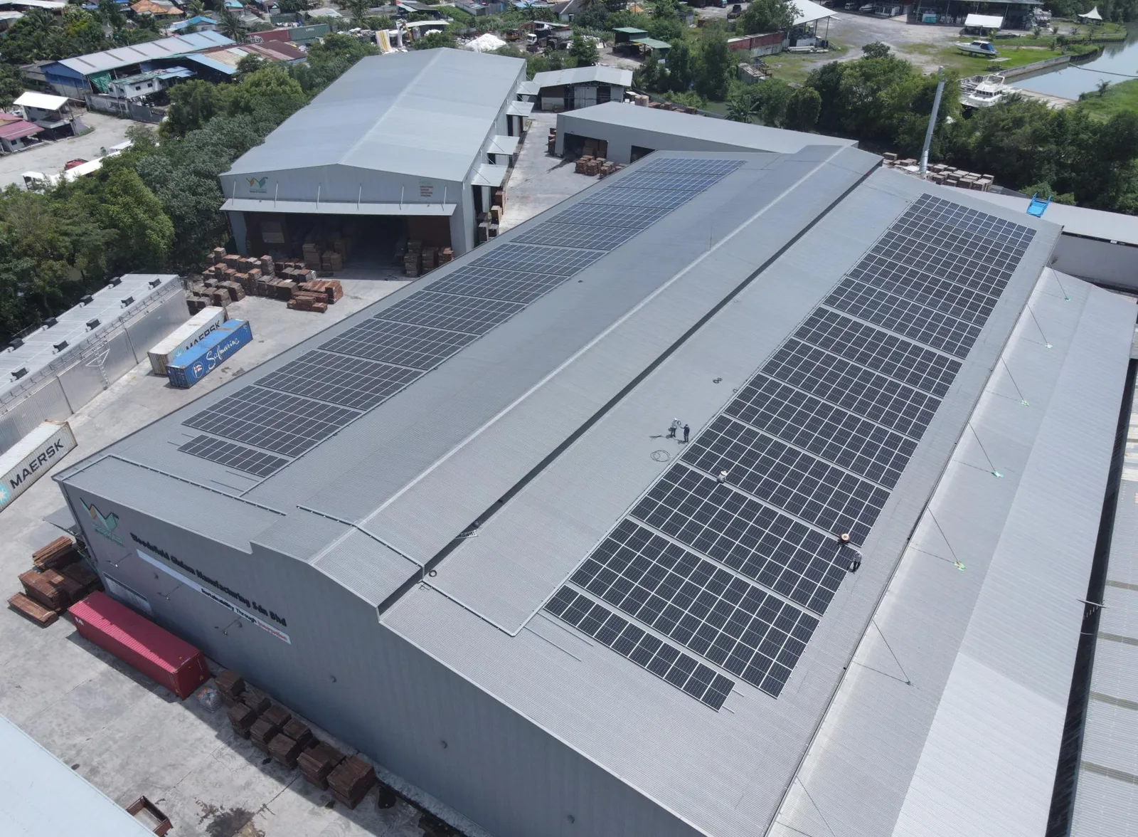 Solar photovoltaic installation at Woodsfield Resources, Pasir Gudang, Johor